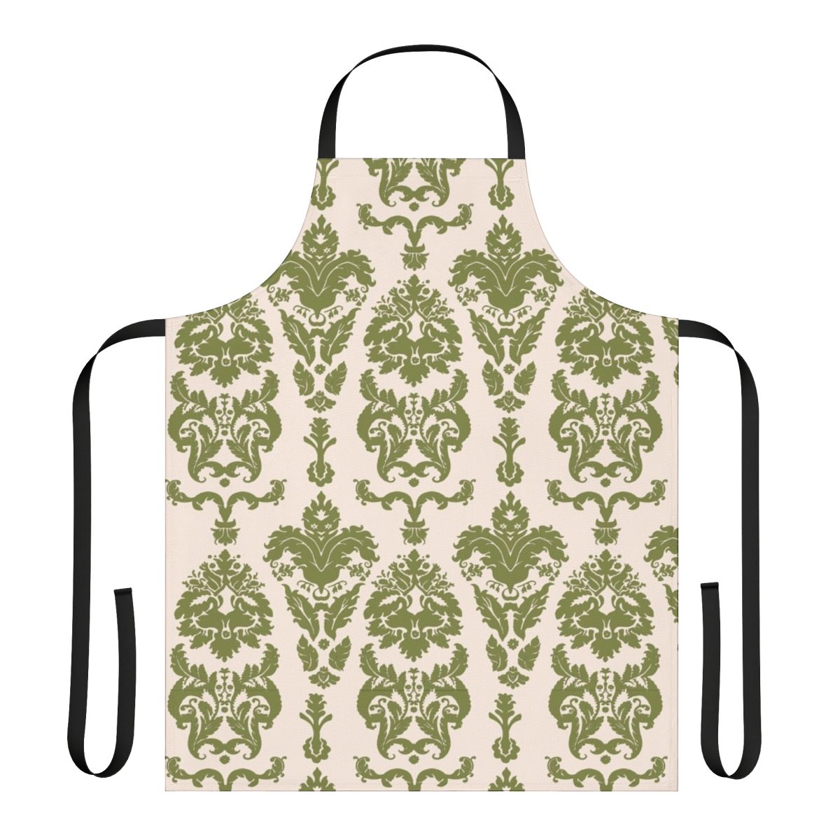 Apron featuring a classic curtain pattern inspired by the musical The Sound of Music