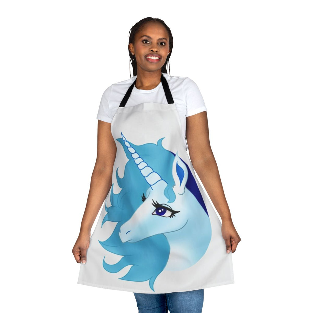 Whimsical apron featuring a magical unicorn from the beloved fantasy film "The Last Unicorn"