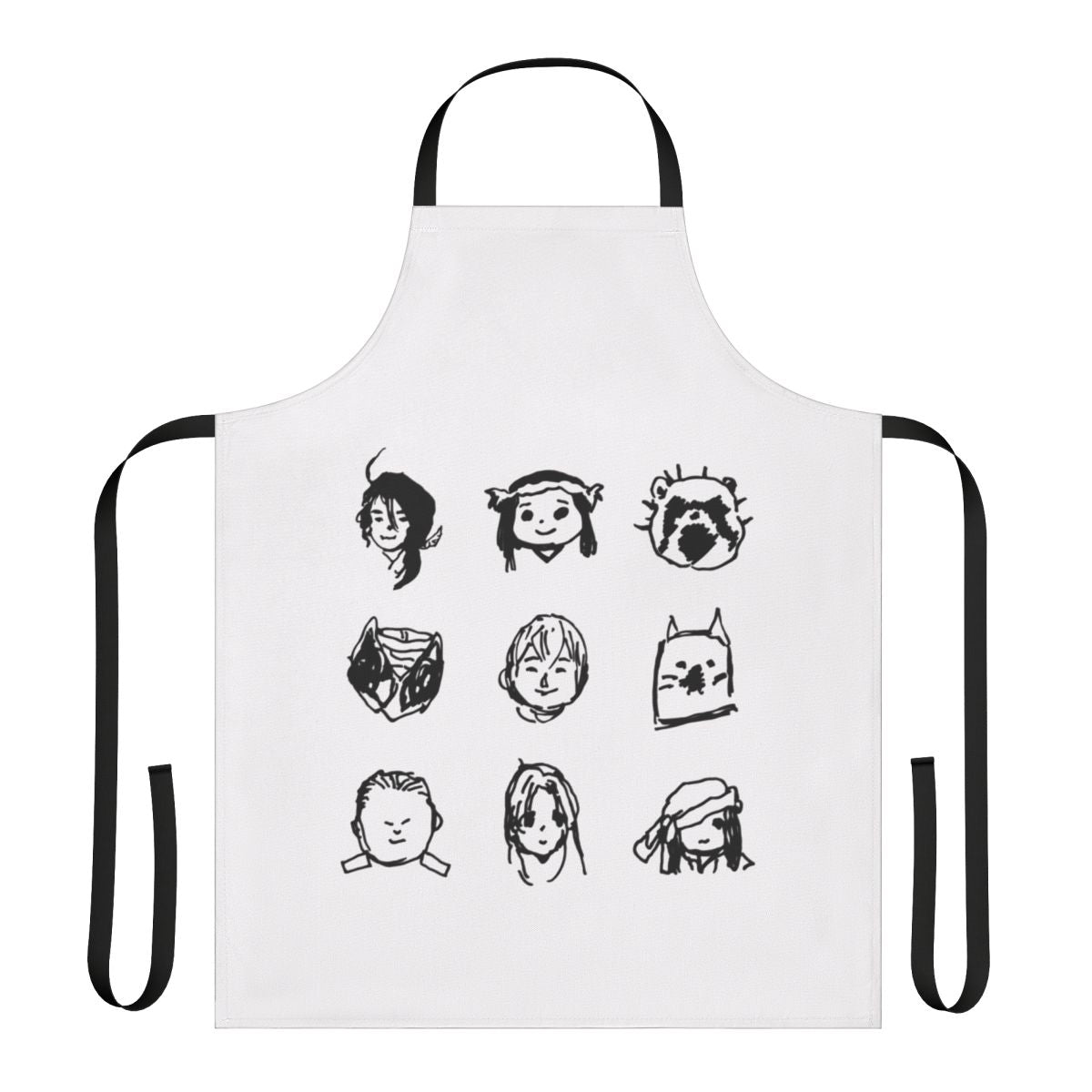 Stylish "To Your Eternity" themed apron featuring characters from the popular anime series