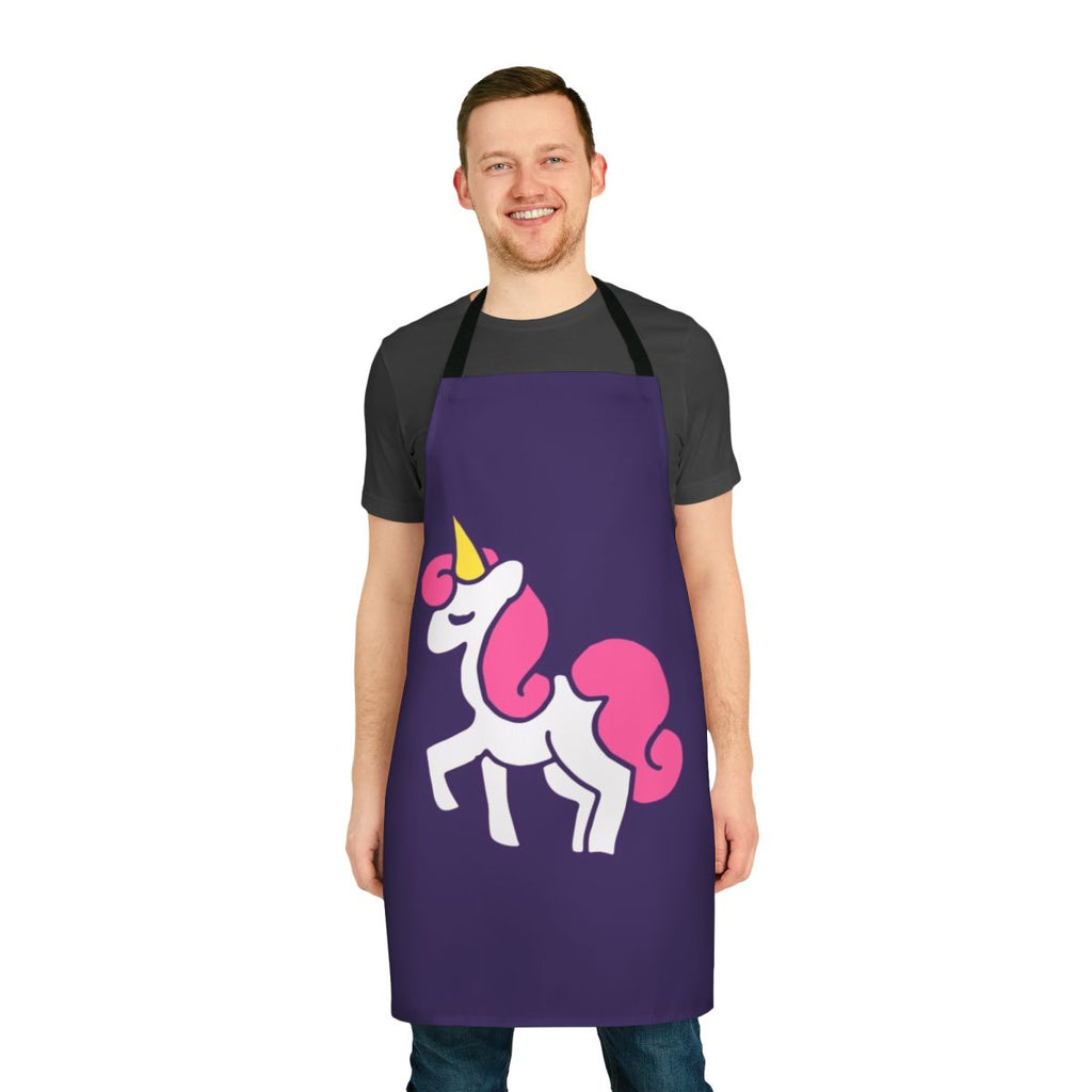 Beautiful unicorn-themed apron with pink and white design