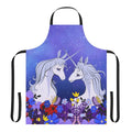 The Last Unicorn-inspired apron featuring a whimsical unicorn design in shades of lavender and purple.
