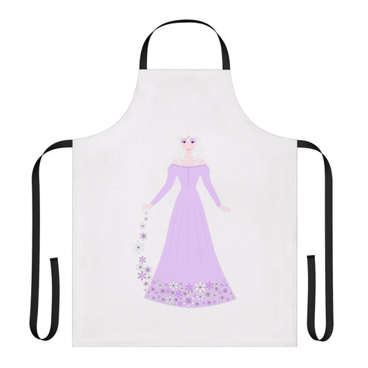 The Last Unicorn-inspired apron featuring a magical unicorn