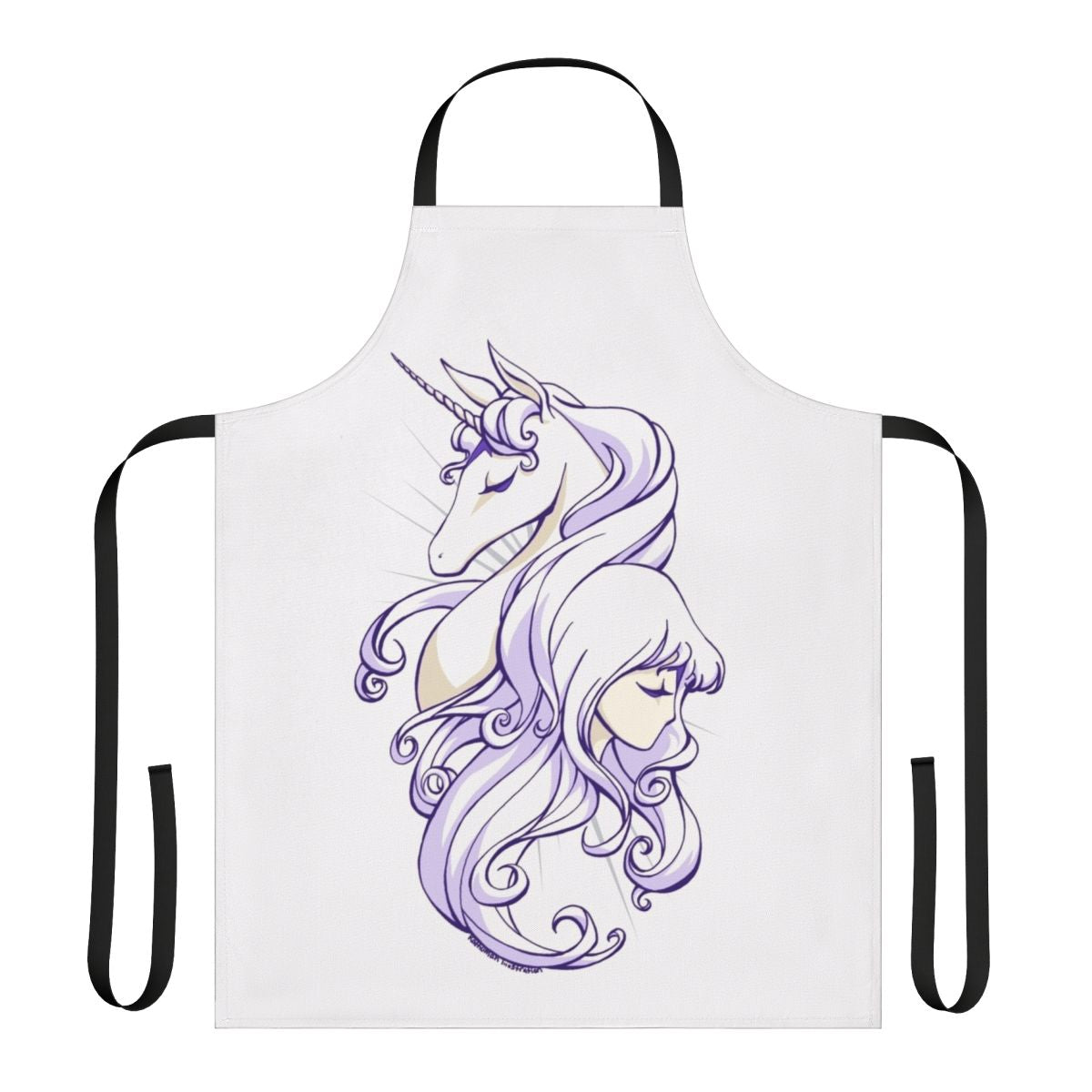 Whimsical apron featuring a unicorn from the classic fantasy tale "The Last Unicorn"