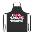 Whimsical pink unicorn apron with a magical design for the unicorn lover.