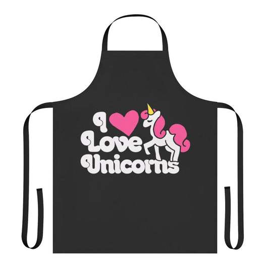 Whimsical pink unicorn apron with a magical design for the unicorn lover.