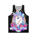 Magical unicorn unisex tank top