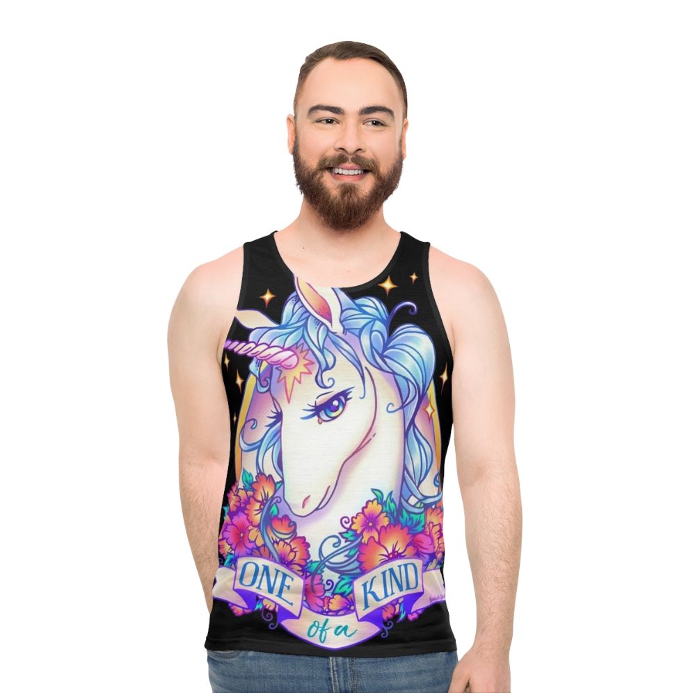 Magical unicorn unisex tank top