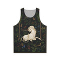 Unicorn in a fantasy woodland scene