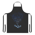 Apron featuring a captivating universe of musical notes and celestial designs