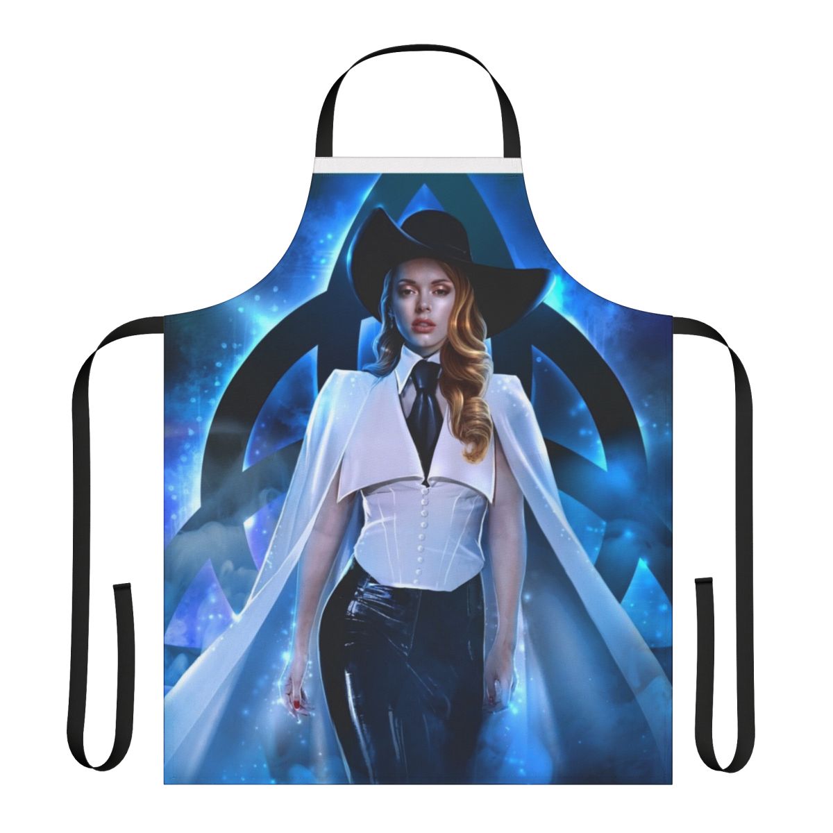 A beautiful white angel-inspired apron perfect for cosplay, witch-themed events, and more.