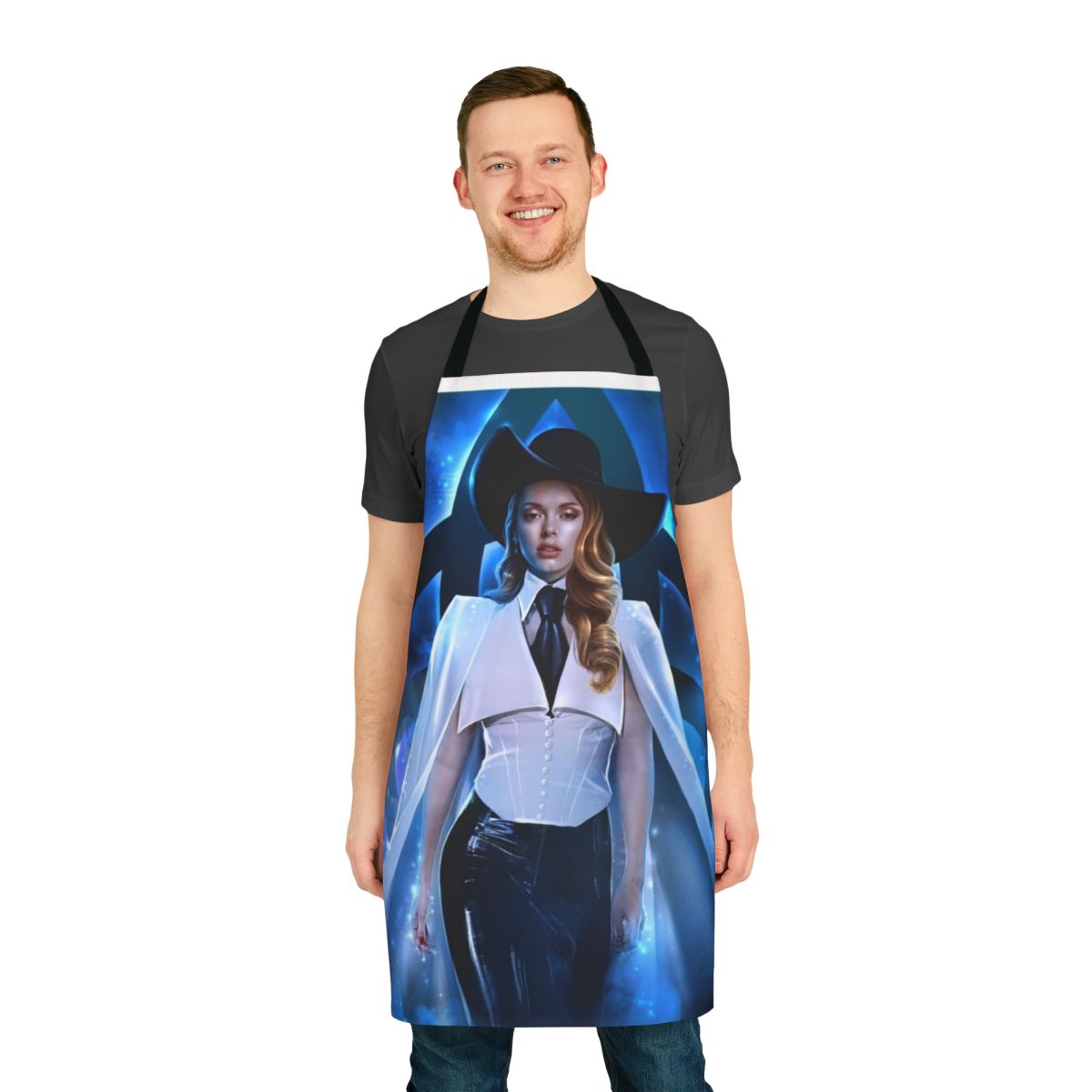 A beautiful white angel-inspired apron perfect for cosplay, witch-themed events, and more.