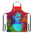 Vibrant and unique witchcraft-themed apron with abstract patterns and a contemporary design