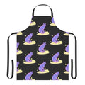 An apron featuring a majestic wolf soaring through the night sky, surrounded by twinkling stars.