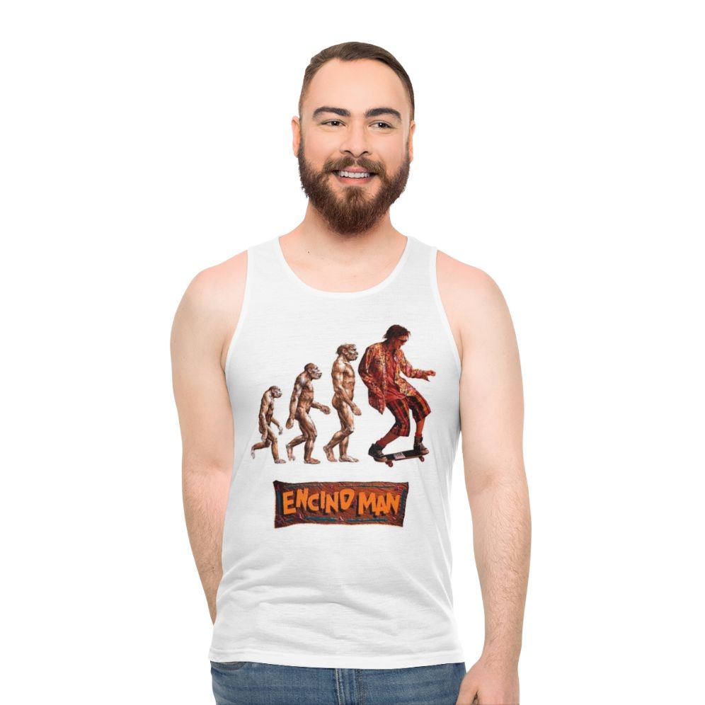 Encino Man Unisex Tank Top with Vintage 1992 Design
