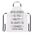 Encoded apron featuring a design inspired by science and the need to adapt to change