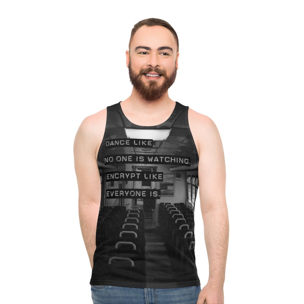Encrypted Like Everyone Is Watching Unisex Tank Top
