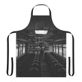 Apron with the text "Encrypt Like Everyone Is Watching" in black and white on a grey background