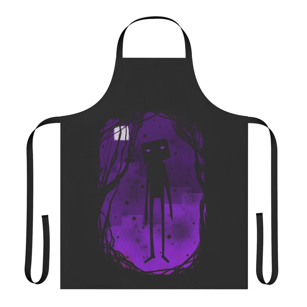 Endermen-themed minimalist apron for Minecraft enthusiasts