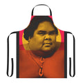 Endless Summer Surf Vibes Apron featuring Hawaiian cultural elements and the iconic singer Israel Kamakawiwo'ole