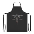 A durable, high-quality apron inspired by the popular video game The Last of Us, featuring characters Joel and Ellie in a post-apocalyptic setting.