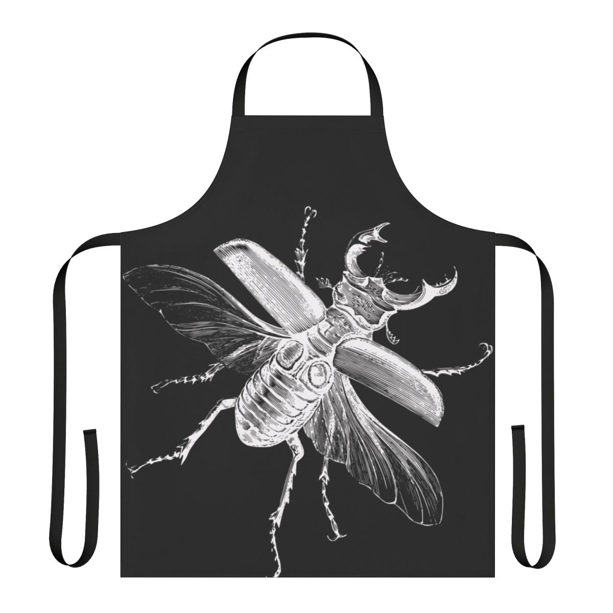 Vintage-style engraved stag beetle design on a durable, high-quality apron