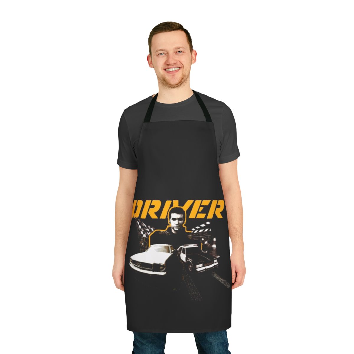Enhanced Driver Game Menu Apron with classic PlayStation branding