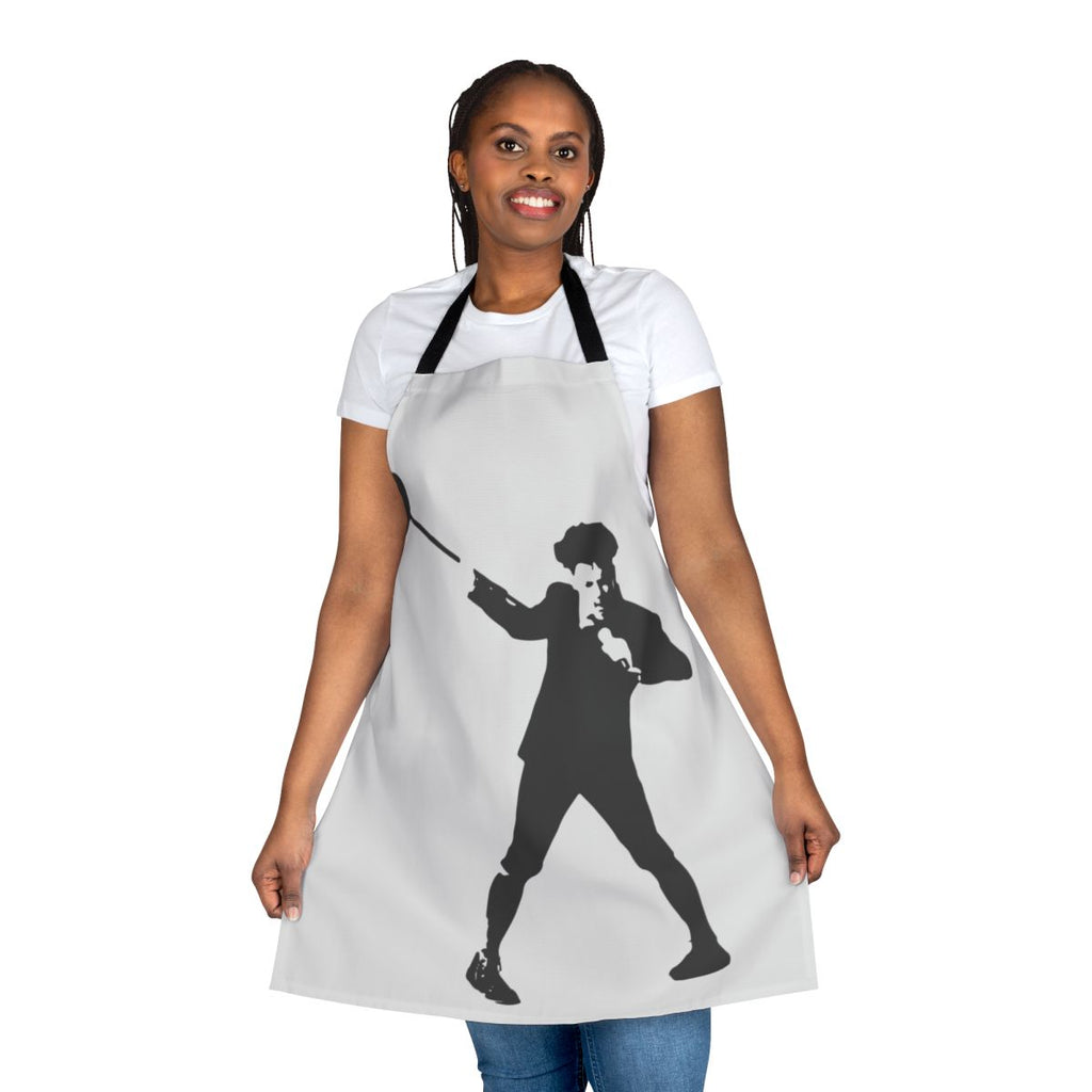 Stylish apron featuring the 'Spring Awakening' musical logo and characters