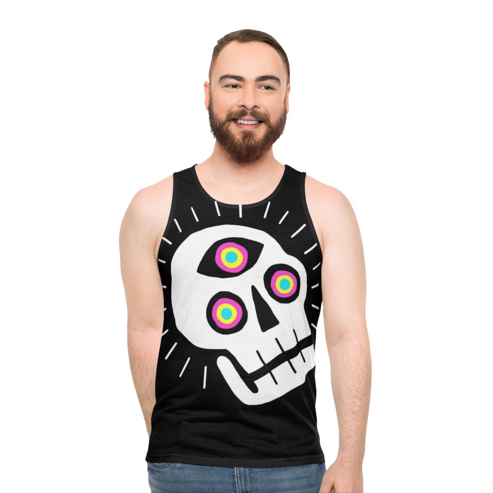 Enlightened Skull Unisex Graphic Tank Top