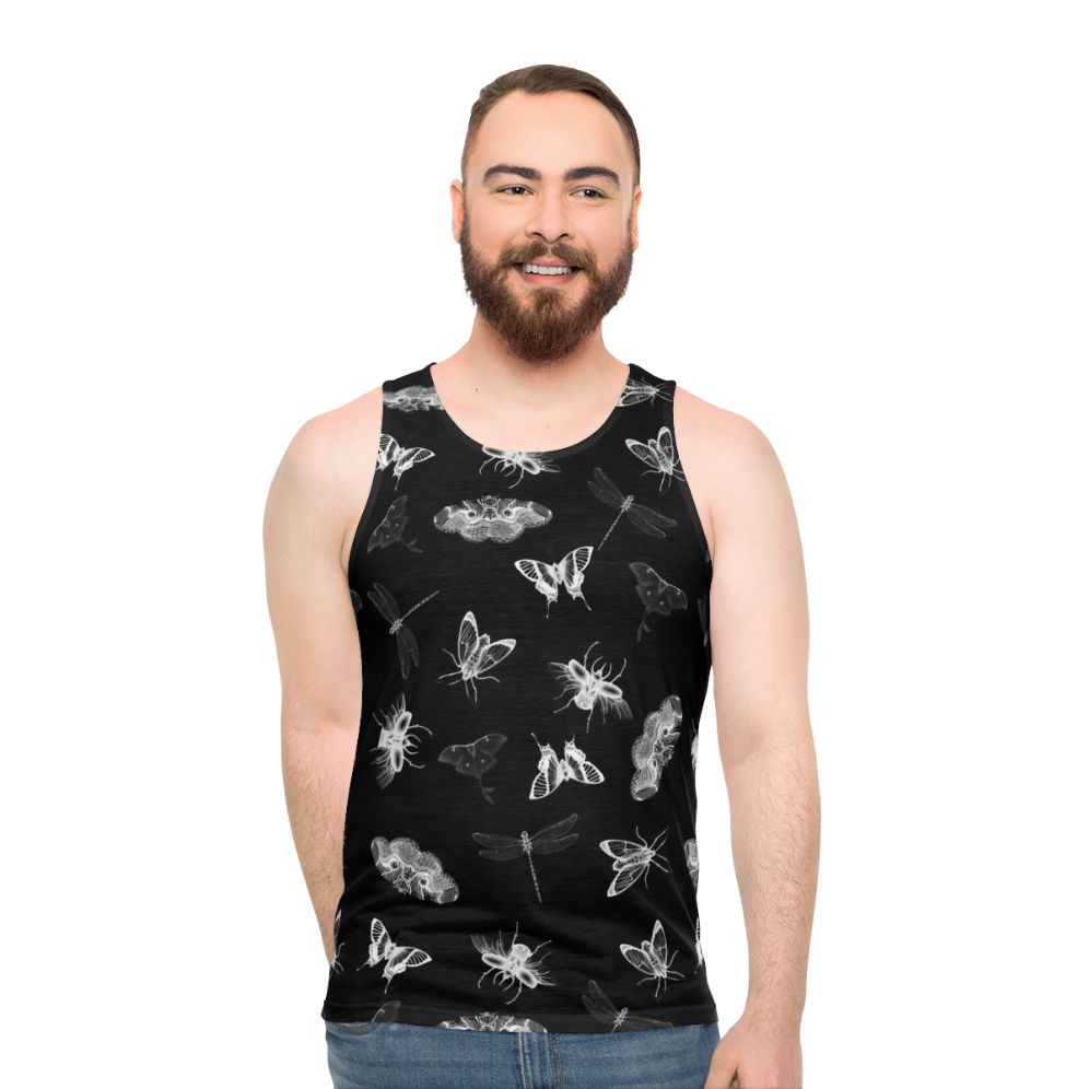 Entomologist Nightmares Unisex Tank Top with Bug Pattern Design