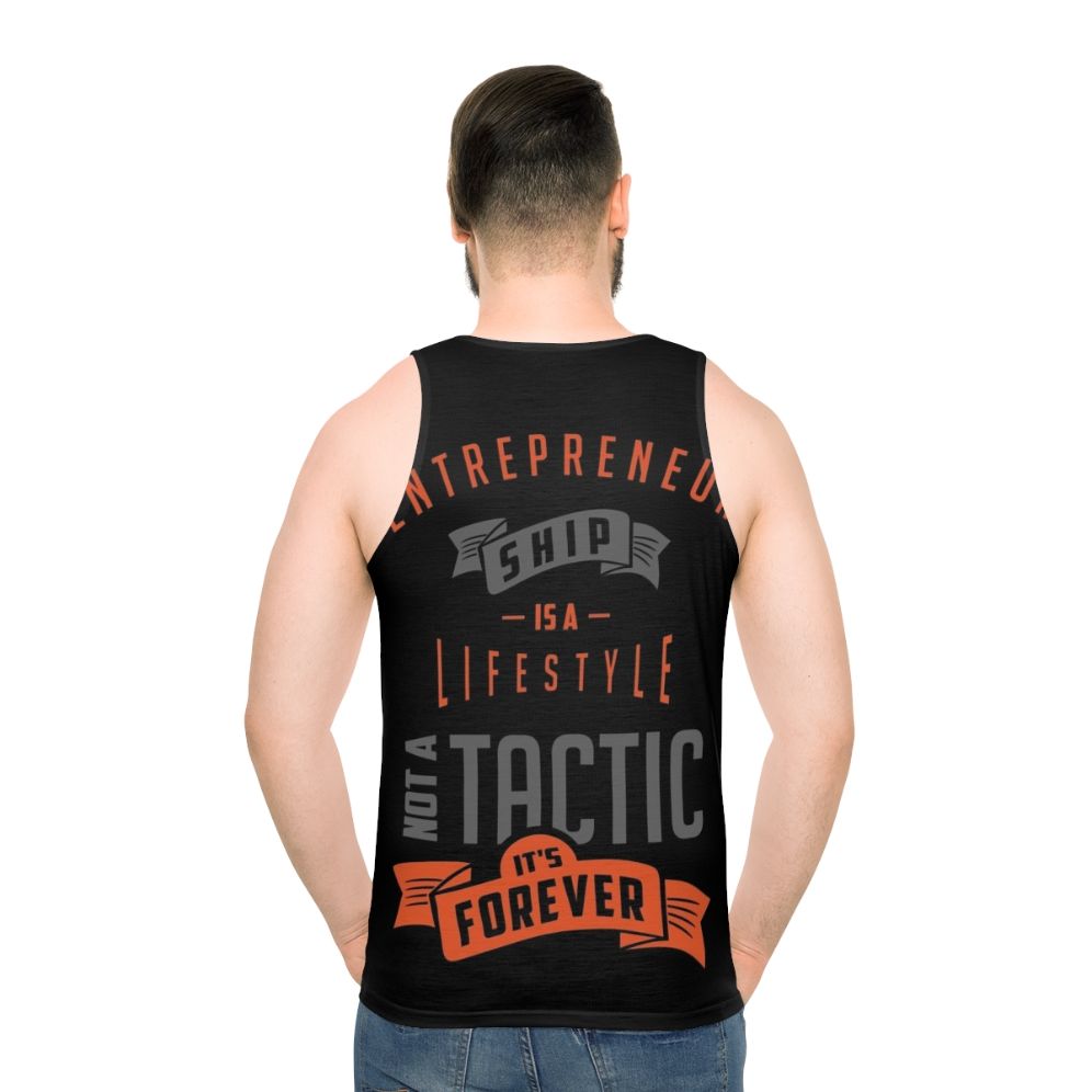 Unisex entrepreneur tank top with motivational design