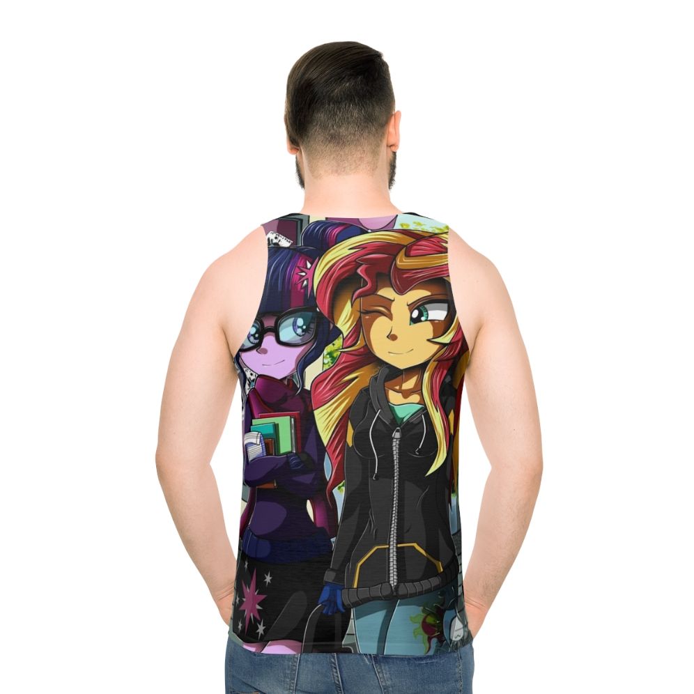 Equestria Girls Twilight and Sunset Unisex Tank Top
