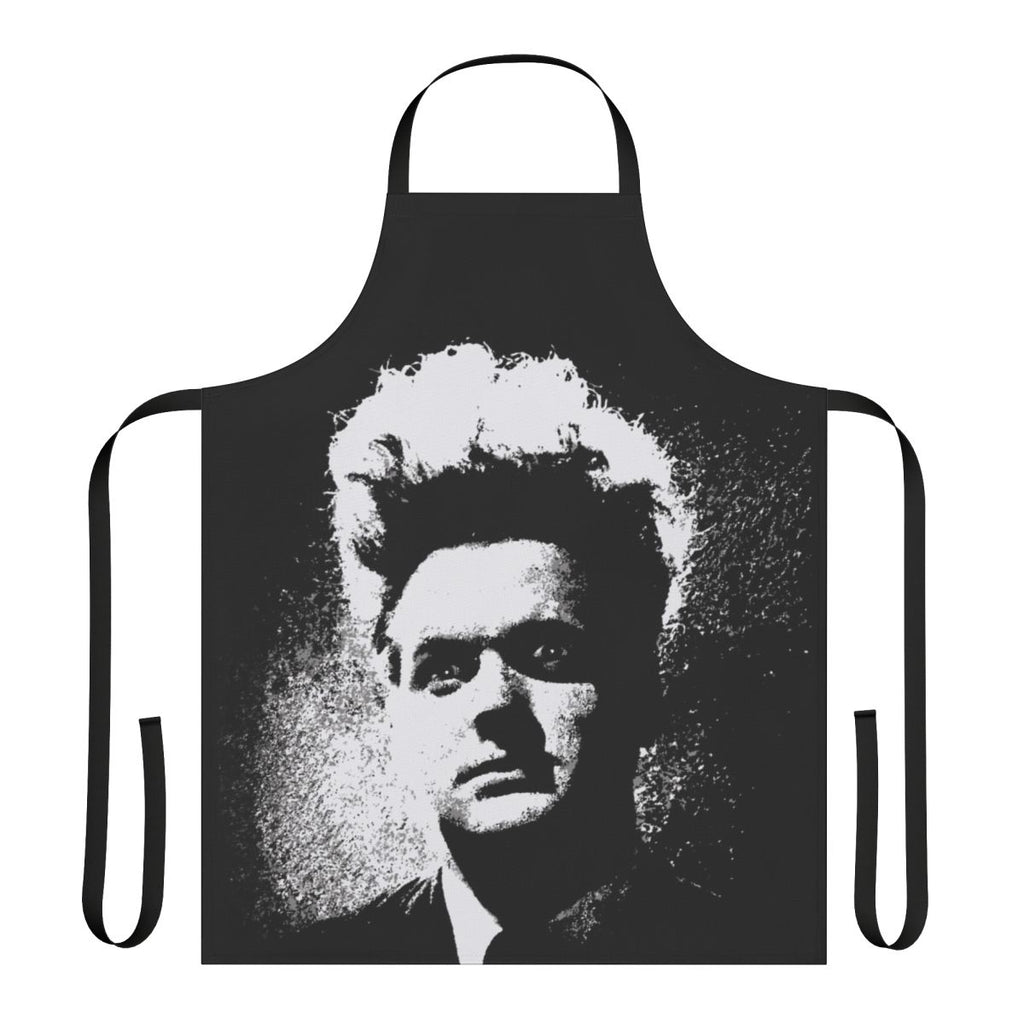 Eraserhead-inspired transparent apron with a vintage 70s/80s style