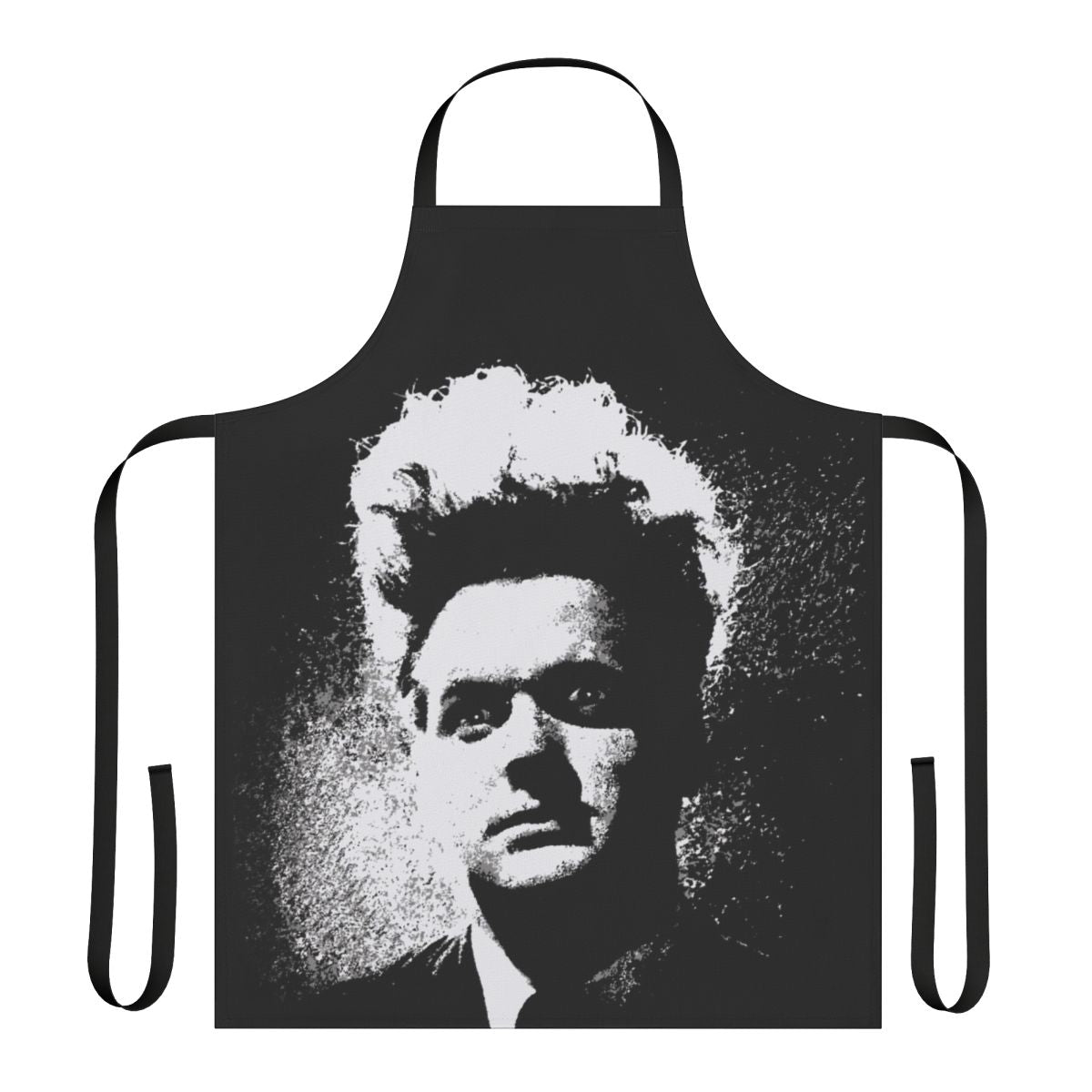 Eraserhead-inspired transparent apron with a vintage 70s/80s style