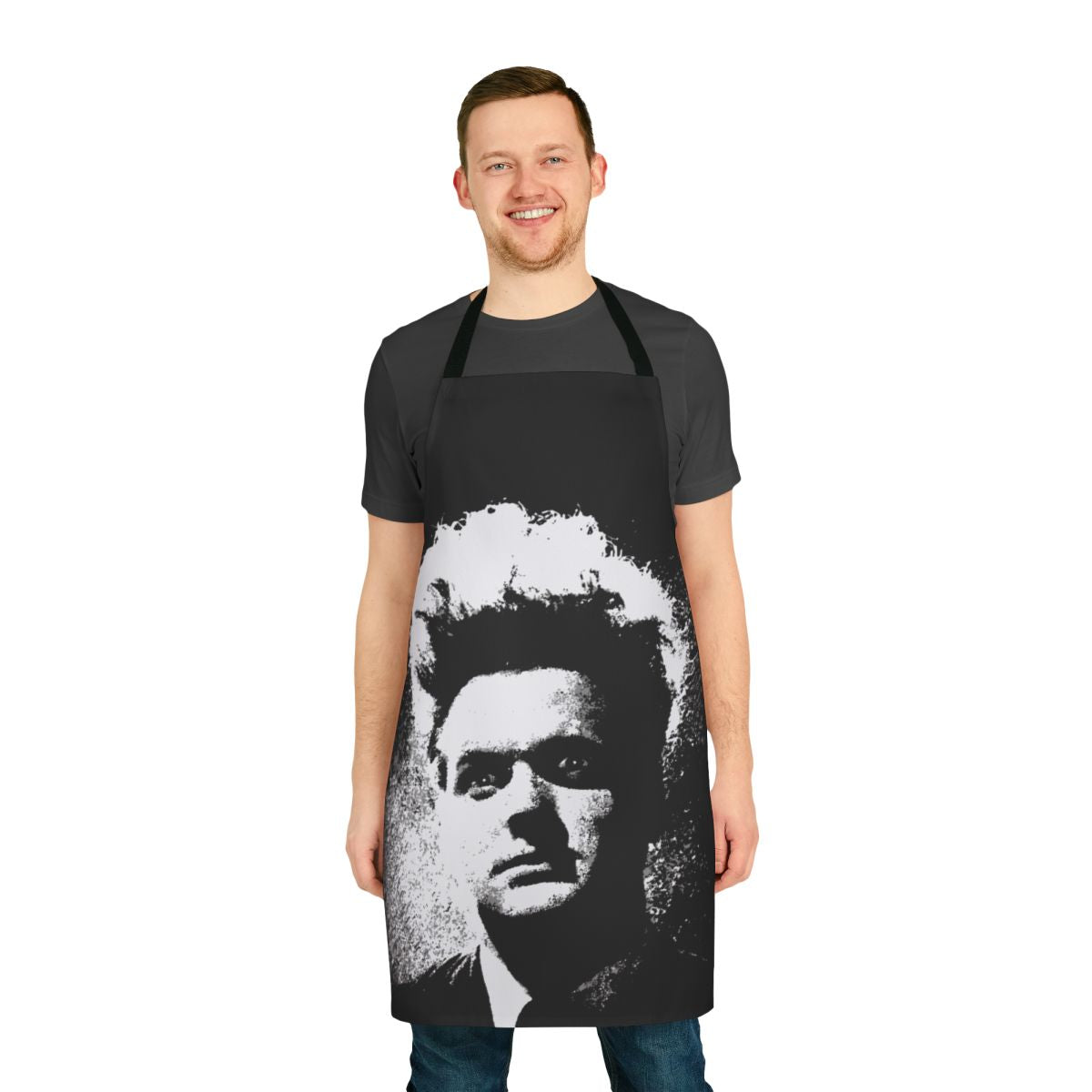 Eraserhead-inspired transparent apron with a vintage 70s/80s style