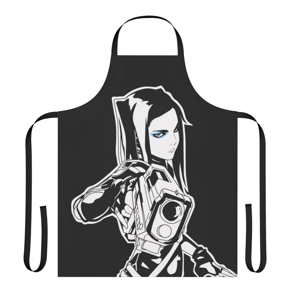 Ergo Proxy inspired fan art apron featuring the character Re-l Mayer