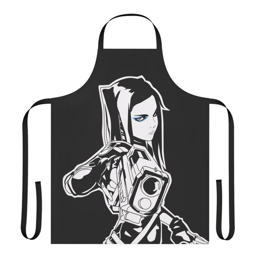 Ergo Proxy inspired fan art apron featuring the character Re-l Mayer
