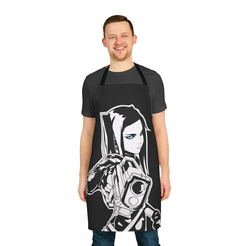 Ergo Proxy inspired fan art apron featuring the character Re-l Mayer