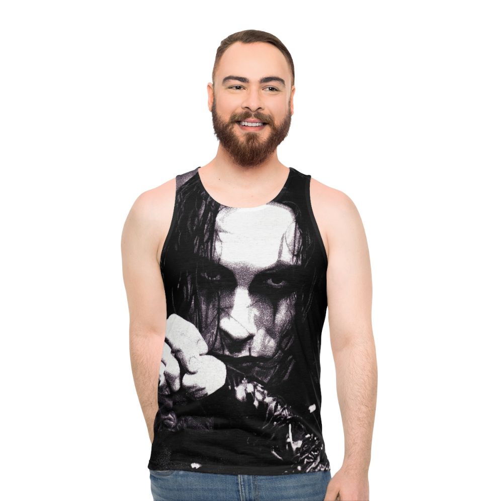 Unisex tank top featuring Eric Draven from the movie "The Crow"