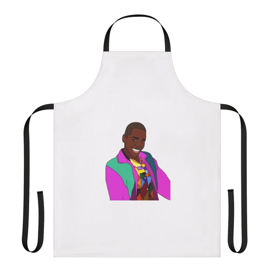 Eric Effiong-inspired apron with a playful and inclusive design