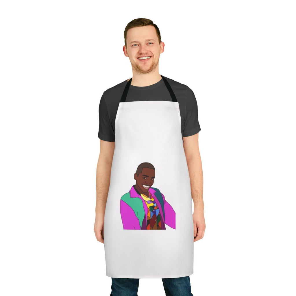 Eric Effiong-inspired apron with a playful and inclusive design