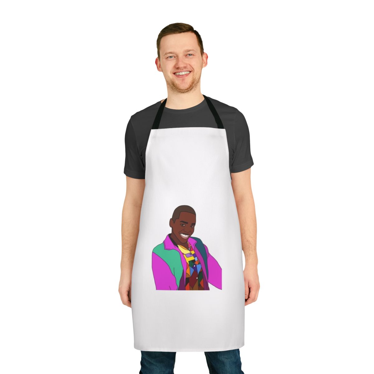 Eric Effiong-inspired apron with a playful and inclusive design