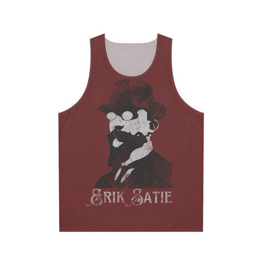 Erik Satie minimalist composer unisex tank top