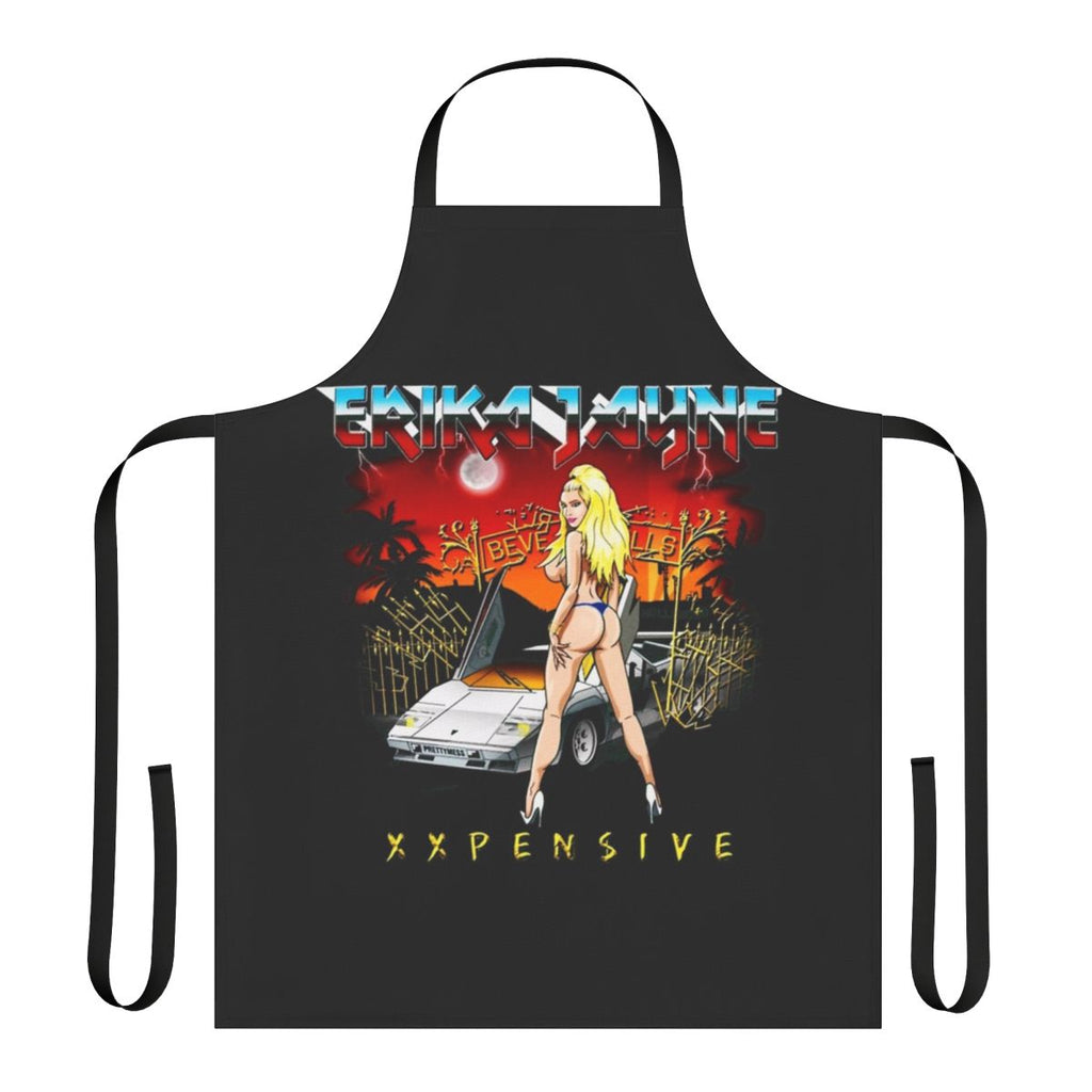 Erika Jayne-inspired apron with a colorful and stylish design