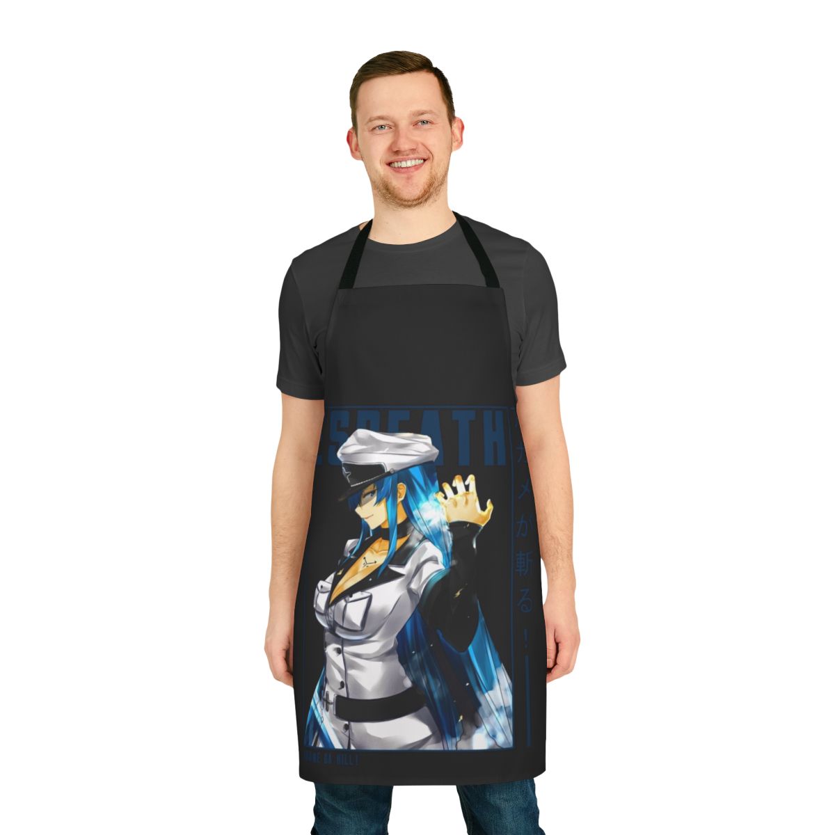 Esdeath-Inspired Anime Apron Featuring Characters from Akame ga Kill