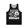 Unisex tank top with a political statement design of a target on police officers