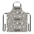 Estopa-inspired apron featuring band logo and artwork