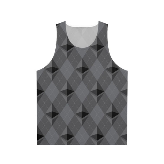 Ethereum pattern unisex tank top