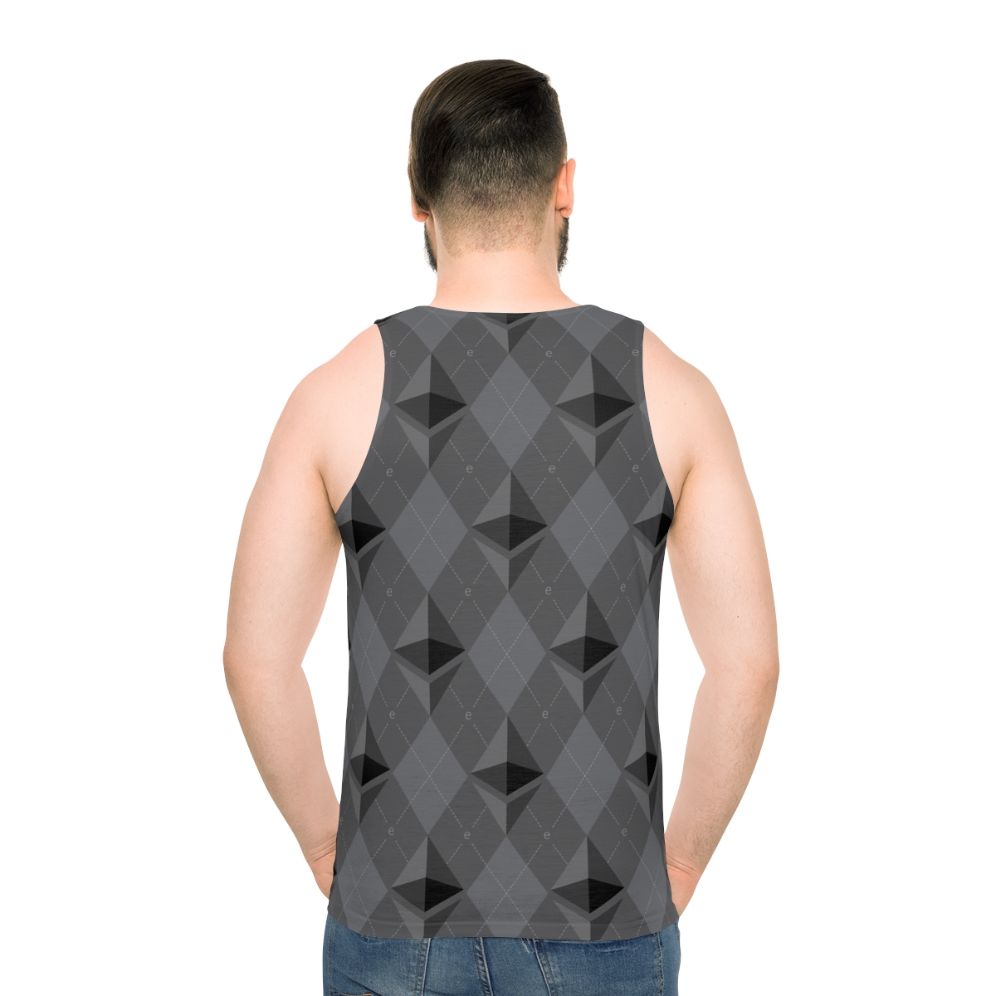 Ethereum pattern unisex tank top