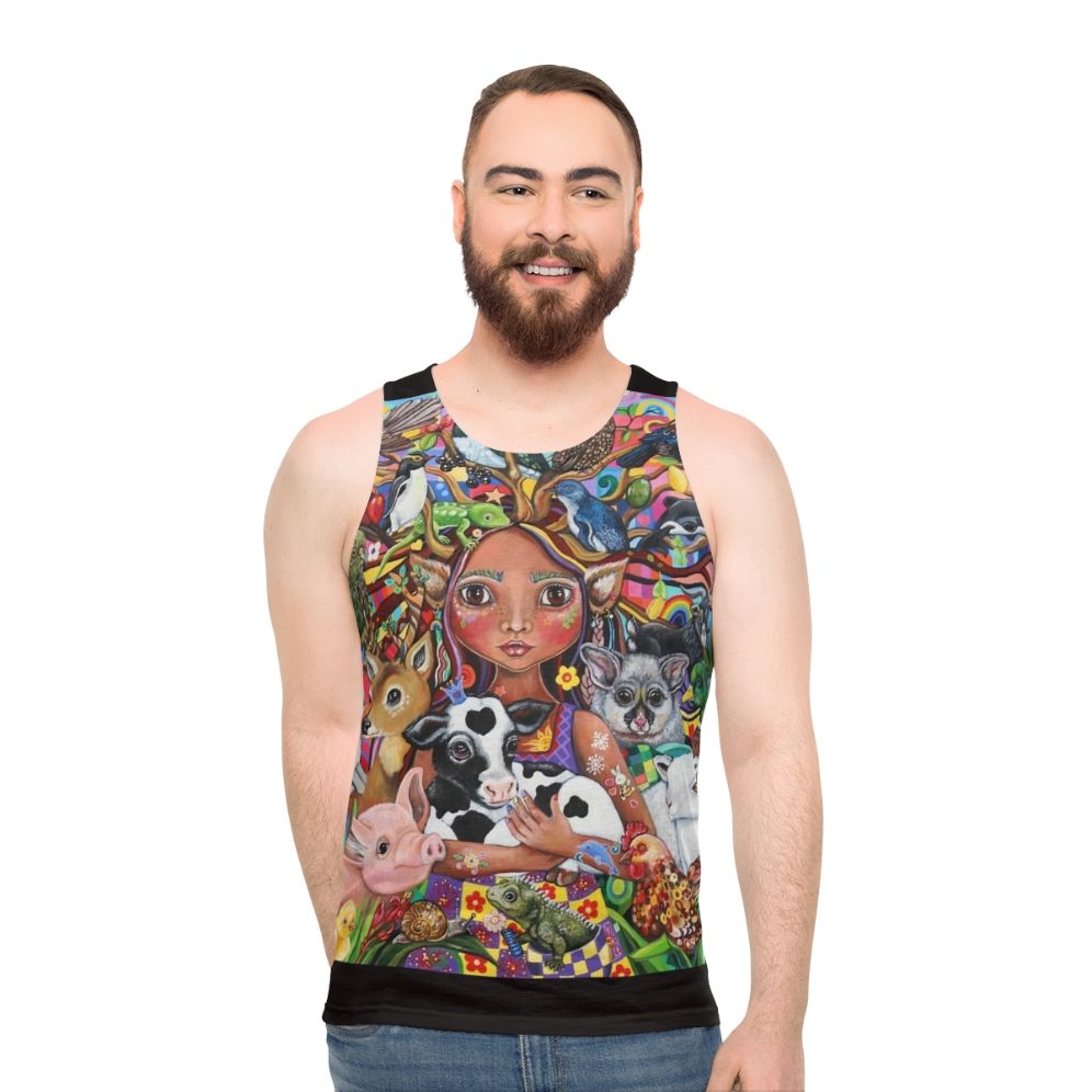 Ethical animal rights vegan vegetarian tank top