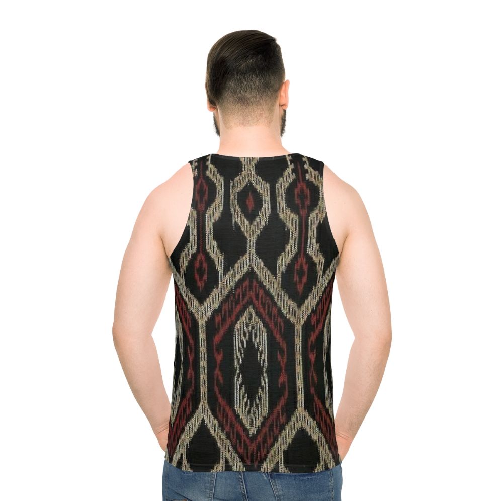 Ethnic design unisex tank top with traditional Filipino cultural patterns